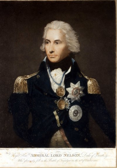 Portrét Horatio Nelson (1758-1805), anglický admirál. od Unknown artist