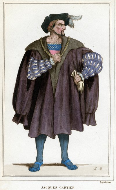 Portrét Jacquese Cartiera (1491 - 1557). od Unknown artist