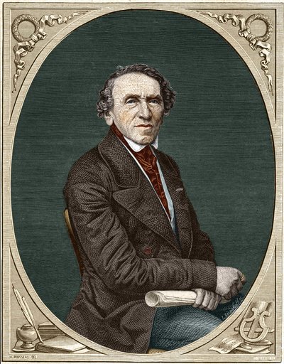 Portrét Jakoba Liebmanna Meyerbeera (1791-1864), německého skladatele. od Unknown artist