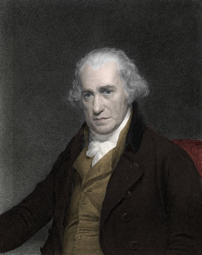 Portrét Jamese Watta (1736-1819), skotského vynálezce a mechanika - James Watt, skotský inženýr od Unknown artist