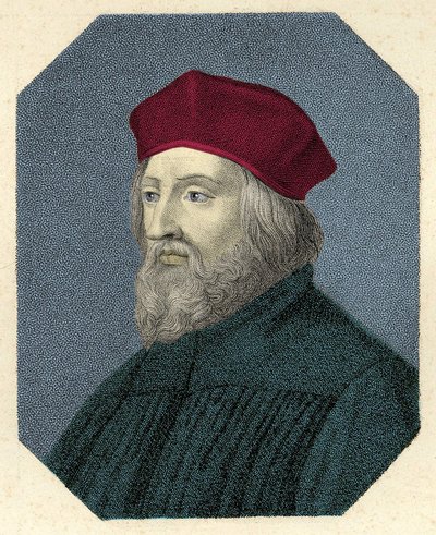 Portrét Jana Husa (nebo Jean Huss od Unknown artist