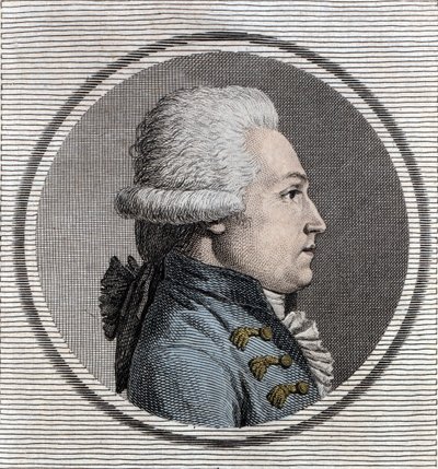 Portrét Jean-Xaviera (Jean Xavier) Office of Pusy (1750-1806), vojenského inženýra a francouzského politika. od Unknown artist