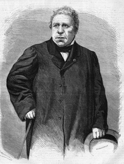 Portrét Jean Auguste Dominique Ingres (1780-1867). Francouzský malíř. od Unknown artist