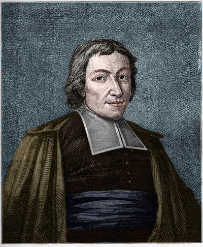 Portrét Jean Baptiste De La Salle (Jean-Baptiste) (1651-1719) Francouzský řeholník, zakladatel kongregace bratří křesťanských škol. Rytina 19. století. od Unknown artist