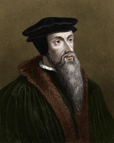 Portrét Jeana Calvina (1509-1564), francouzského náboženského reformátora a spisovatele. od Unknown artist