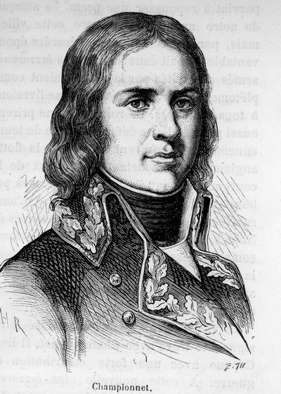 Portrét Jeana Etienna Championeta (1762-1800), francouzského generála, účastnil se revolučních kampaní. od Unknown artist