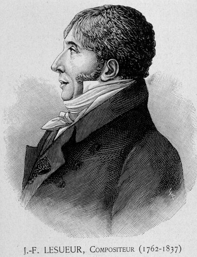 Portrét Jeana Francoise Lesueura (1762 - 1837), francouzského skladatele od Unknown artist