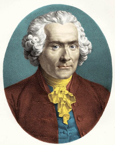 Portrét Jean Jacques Rousseau (1712-1778). od Unknown artist