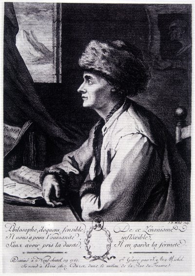 Portrét Jean Jacques Rousseau od Unknown artist
