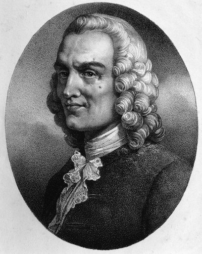 Portrét Jean-Philippe (Jean-Philippe) Rameau (1683-1764) od Unknown artist