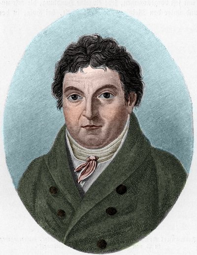 Portrét Johanna Gottlieba Fichteho (1762-1814), německého filozofa od Unknown artist