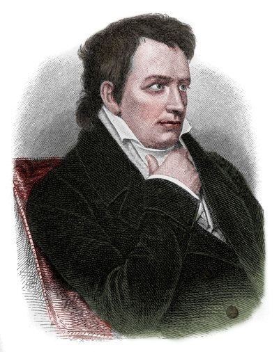 Portrét Johanna Ludwiga Tiecka (1773-1853), německého básníka, překladatele, nakladatele, prozaika a kritika hnutí romantismu. od Unknown artist