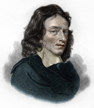 Portrét Johna Miltona, anglického básníka a esejisty (1608 - 1674) od Unknown artist