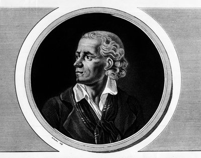 Portrét Josepha Chaliera, francouzského politika (1747-1793), prokurátora Komuny v Lyonu. Rytina v „“ Kompletní sbírka historických obrazů francouzské revoluce, ve třech svazcích.“““ 1804. od Unknown artist