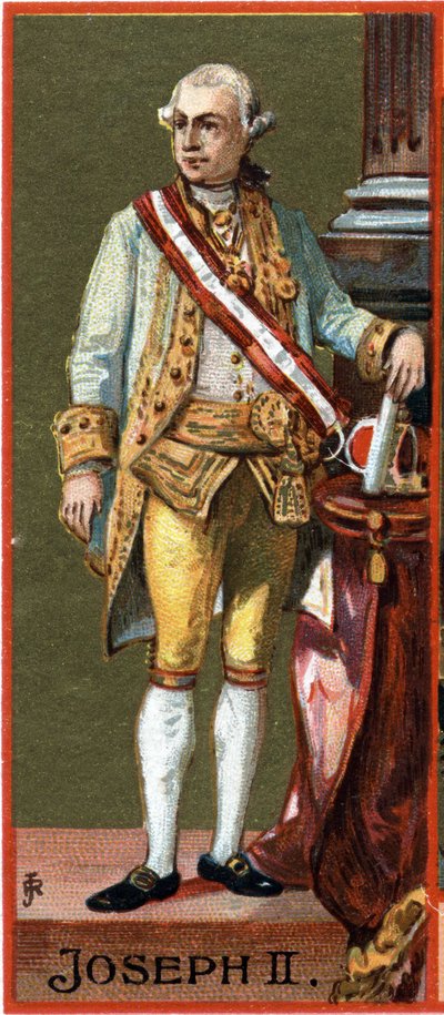 Portrét Josefa II. (1741-1790), rakouského arcivévody, císaře (zvoleného, nikoli koruny) Svaté říše (1765-1790). od Unknown artist