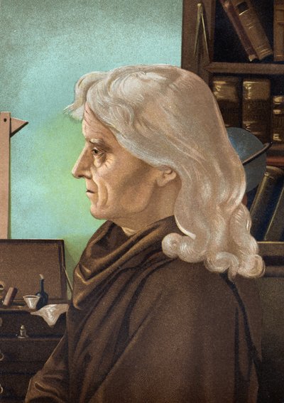 Portrét Josepha Jérôma Lefrançoise de Lalande, francouzského astronoma (1732 až 1807). z „La Ciencia y sus Hombres“ od Louise Figuiera. Barcelona 1881 od Unknown artist