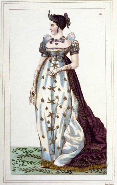 Portrét Joséphine od Beauharnaise Bonaparte (1763 - 1814), císaře Francouzů v rytině císařského kostýmu z roku 1830 od Unknown artist