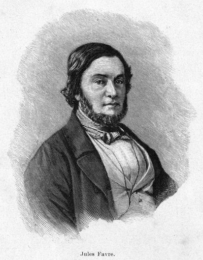 Portrét Julese Favrea (1809 -1880), francouzského politika od Unknown artist