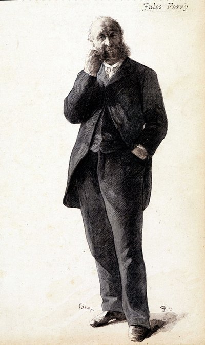 Portrét Julese Ferryho, cca 1880 od Unknown artist