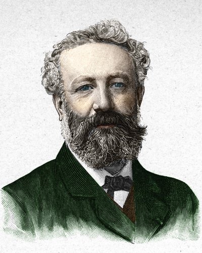 Portrét Julese Verna, francouzského spisovatele (1828-1905) od Unknown artist