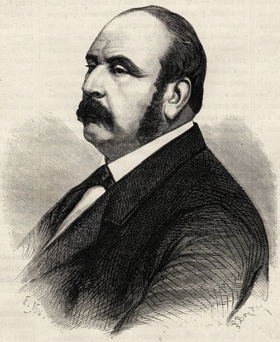 Portrét Ledru Rollina (Ledru-Rollin) (1807-1874), francouzského politika. Rytina 19. století. od Unknown artist