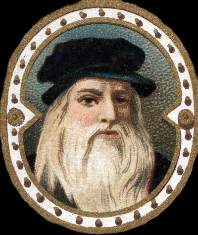 Portrét Leonarda da Vinci (1452 - 1519) (Leonardo da Vinci). od Unknown artist