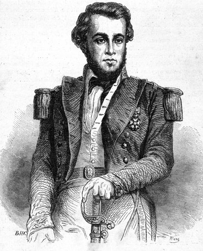Portrét poručíka Bellota (1826-1853) - v „“Les Contemporains“, n. d. koncem 19. století. od Unknown artist
