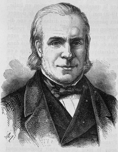Portrét Louise Antoine Garnier-Pages (Garnier Pages) (1803 - 1878). Rytina konce 19. století v „Histoire de France““ od H. Martina. od Unknown artist