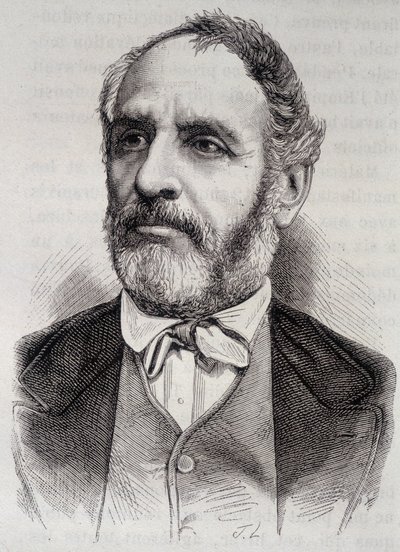Portrét Louis Charles Delescluze, francouzský novinář a politik (1809-1871) od Unknown artist