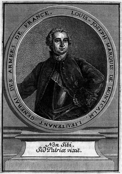 Portrét Louise Josepha Marquise de Montcalm (1712-1759), generálporučíka francouzské armády Armees, proslulého dobýváním Quebecu. od Unknown artist