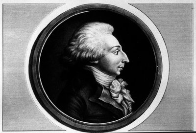 Portrét Louise Michela Lepeletiera, markýze ze Saint-Fargeau (Saint Fargeau), zástupce Konventu (1760-1793). Rytina v „“ Kompletní sbírka historických obrazů francouzské revoluce, ve třech svazcích.“““ 1804. od Unknown artist