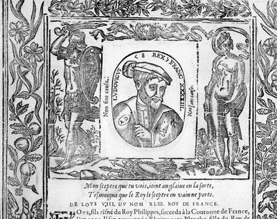 Portrét Ludvíka VIII. Lví král Francie v letech 1223 až 1226. od Unknown artist