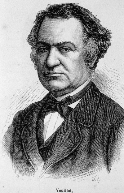 Portrét Louise Veuillota, francouzského katolického novináře (1813-1883), spolupracovníka a redaktora „L