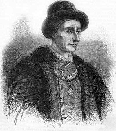Portrét Ludvíka XI. (1423-1483), krále Francie. od Unknown artist