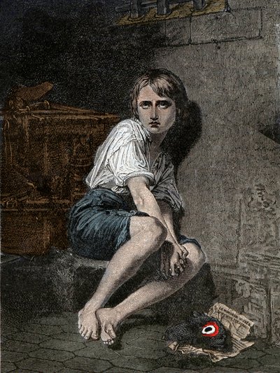 Portrét Ludvíka XVII. (1785-1795) v chrámovém vězení v Paříži“ od Unknown artist
