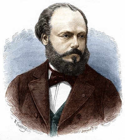 Portrét Marcela Depreze (1843-1918), francouzského inženýra a fyzika. od Unknown artist