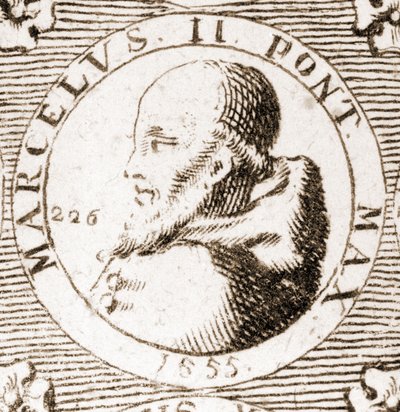 Portrét Marcela II. (1501 - 1555). od Unknown artist