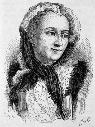 Portrét Marie Leszczynské (1703 - 1768). Rytina konce 19. století v „Histoire de France““ od H. Martina. od Unknown artist