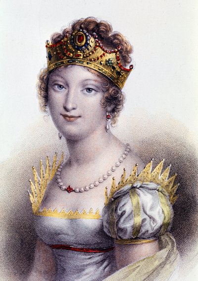 Portrét Marie Louise, vévodkyně z Parmy, choť císařovny Francouzů (rytina od Unknown artist