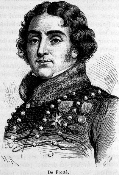 Portrét Marie Pierre Louis, hraběte De Frotté (1755-1800), náčelníka normanské chouannerie, byl zastřelen Bonapartem. od Unknown artist