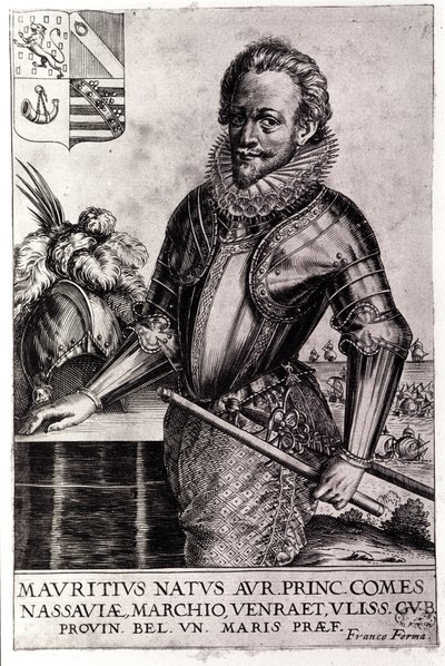 Portrét Maurice de Nassau, prince Oranžského (nar. v Dillenburgu od Unknown artist
