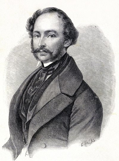 Portrét bavorského krále Maxmiliána II. - Portrét Maxmiliána II. Joseph de Baviere (1811 - 1864) od Unknown artist