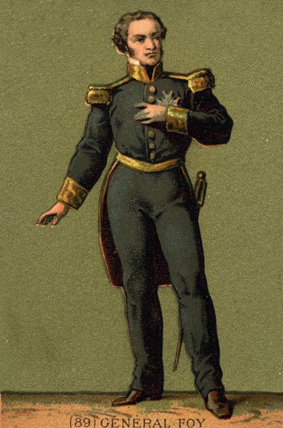 Portrét Maximiliana Sébastiena Foye. francouzský generál a politik (1775 až 1825) od Unknown artist