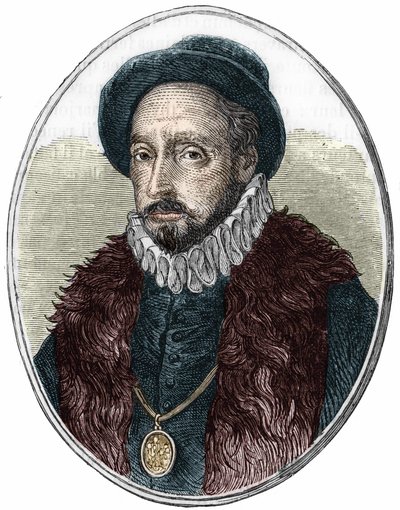 Portrét Michela de Montaigne (1533-1592), francouzského spisovatele. od Unknown artist