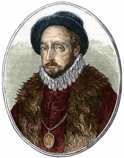 Portrét Michela de Montaigne (1533-1592), francouzského spisovatele. od Unknown artist