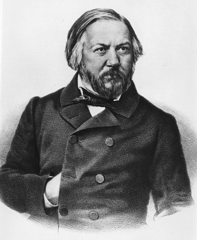 Portrét Michaila Ivanoviče Glinky 1804-1857 Ruský skladatel. od Unknown artist