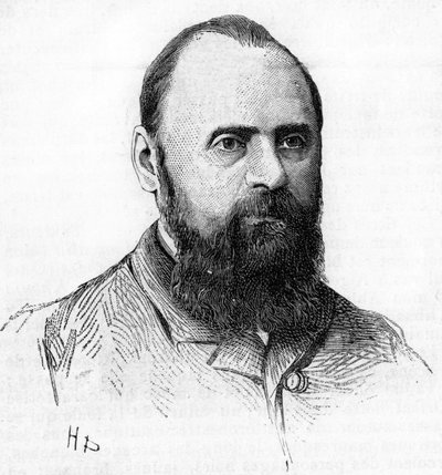 Portrét Mily (Mili, Milli) Alexejevič Balakirev (1837-1910) Pianista, dirigent a ruský skladatel. Rytina z roku 1889. od Unknown artist