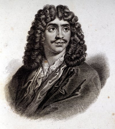 Portrét Molièra, rytina 19. století od Unknown artist