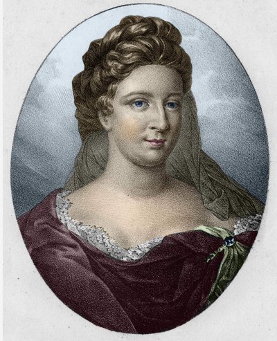 Portrét paní Antoinetty Deshoulières (1634-1694) od Unknown artist