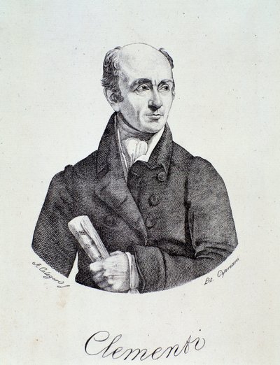 Portrét Muzio Clementi (rytina) od Unknown artist